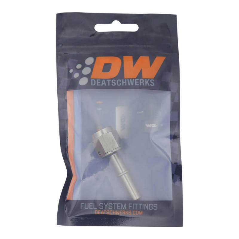 DeatschWerks 6AN Female Flare Swivel to 5/16in Male EFI Quick Disconnect - Anodized DW Titanium Fuel Components Misc DeatschWerks