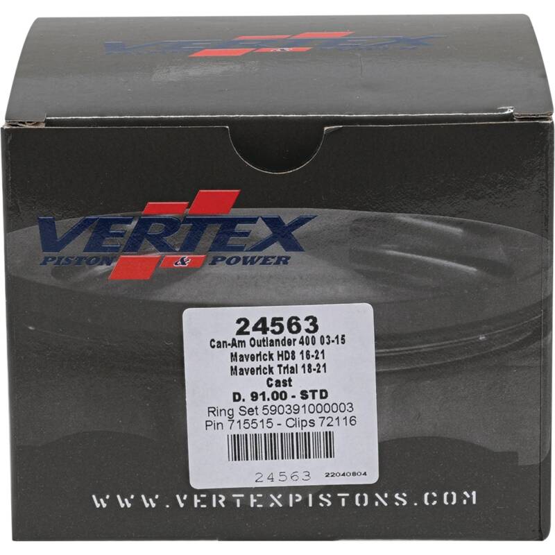 Vertex Piston 2011 Can-Am Commander 800 800cc Cast Replica Piston Kit Piston Sets - Powersports Vertex Pistons