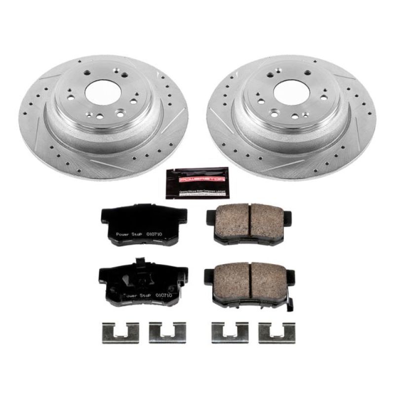 Power Stop 10-11 Honda Accord Crosstour Rear Z23 Evolution Sport Brake Kit Brake Kits - Performance D&S PowerStop