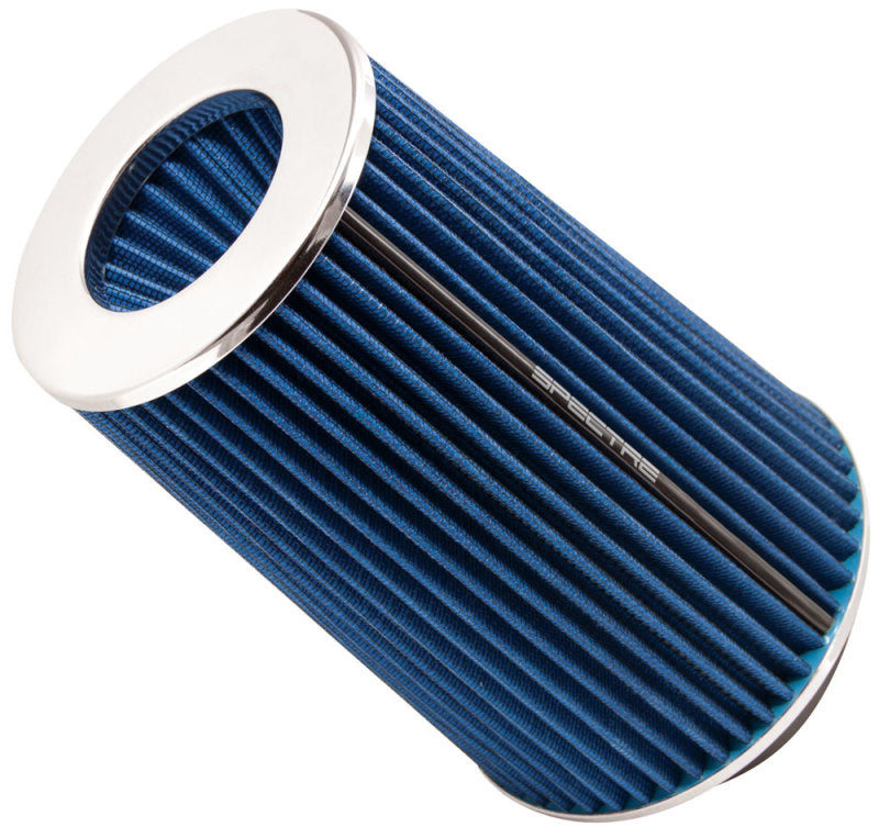 Spectre Adjustable Conical Air Filter 9-1/2in. Tall (Fits 3in. / 3-1/2in. / 4in. Tubes) - Blue Air Filters - Universal Fit Spectre