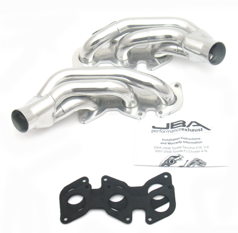 JBA 03-09 Toyota 4.0L V6 w/o A.I.R. 1-1/2in Primary Silver Ctd Cat4Ward Header Headers & Manifolds JBA