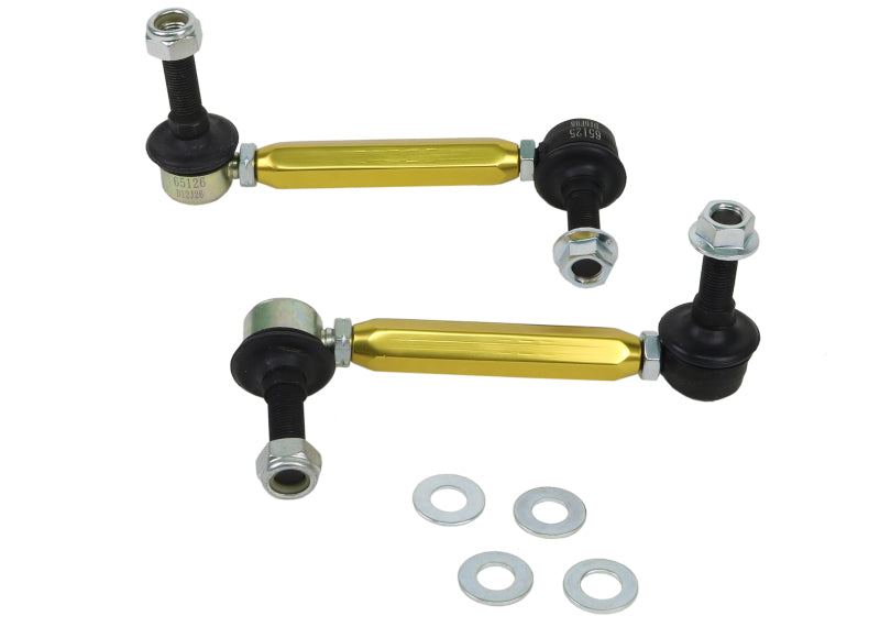 Whiteline Universal Sway Bar - Link Assembly Heavy Duty 150mm-175mm Adjustable Steel Ball Sway Bar Endlinks Whiteline