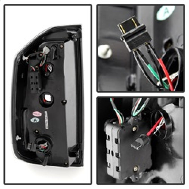 Spyder Toyota Tundra 2014-2016 Light Bar LED Tail Lights Black Smoke ALT-YD-TTU14-LED-BSM Tail Lights SPYDER