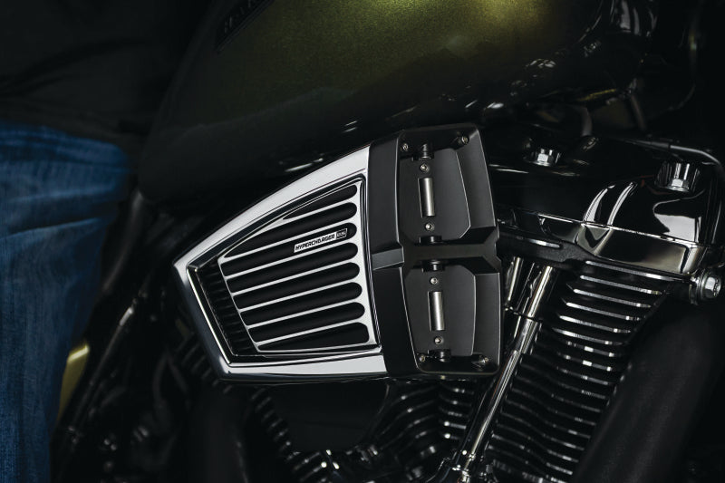 Kuryakyn Classic Faceplate Hypercharger ES Black & Chrome Bolts Kuryakyn