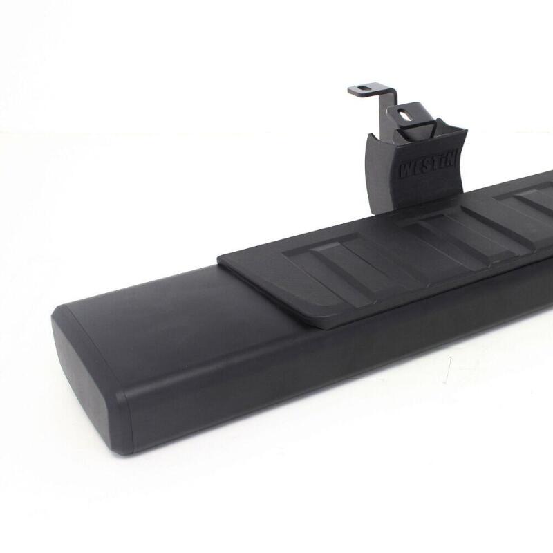 Westin 2007-2018 Chevy Silverado Crew Cab R7 Nerf Step Bars - Black Nerf Bars Westin