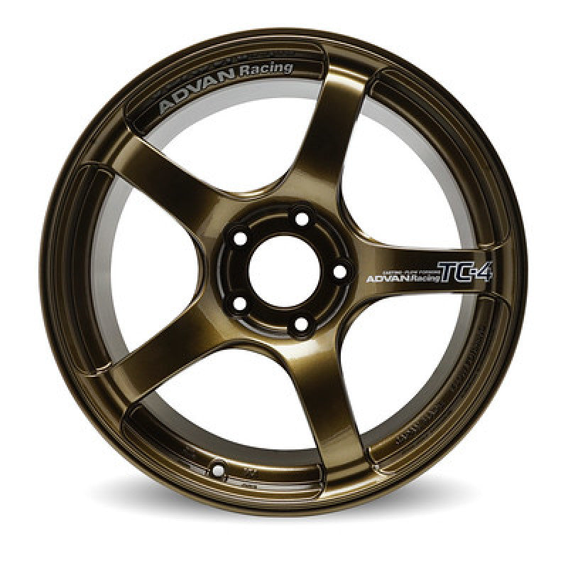 Advan TC4 16x8.0 +38 4x100 Umber Bronze Metallic Wheel (No Ring) Wheels - Cast Advan