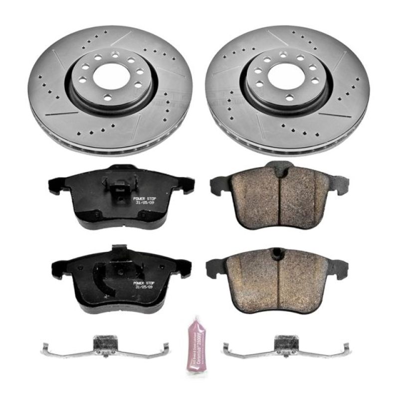 Power Stop 06-11 Saab 9-3 Front Z23 Evolution Sport Brake Kit Brake Kits - Performance D&S PowerStop