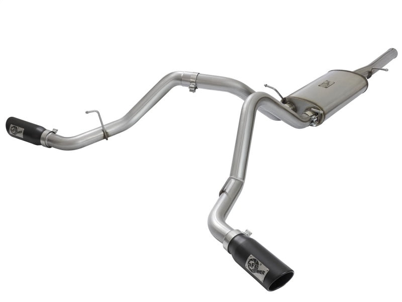 aFe MACH Force-Xp 3in CB SS Dual Exhaust w/Black Tips 09-16 GM Silverado/Sierra 4.3L/4.8L/5.3L Catback aFe