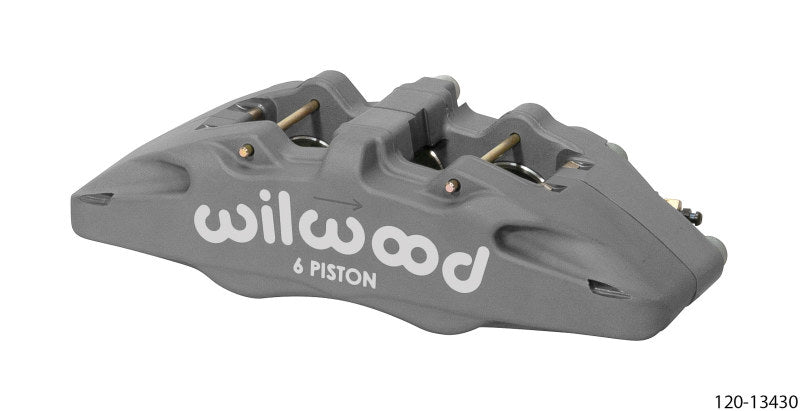 Wilwood DynaPro DP6 Lug Mount Anodized Alum. Caliper 1.62in/1.38in/1.38in Piston .38in Rotor - Right Brake Calipers - Perf Wilwood