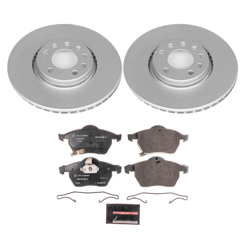 Power Stop 99-02 Saab 9-3 Front Euro-Stop Brake Kit Brake Kits - OE PowerStop