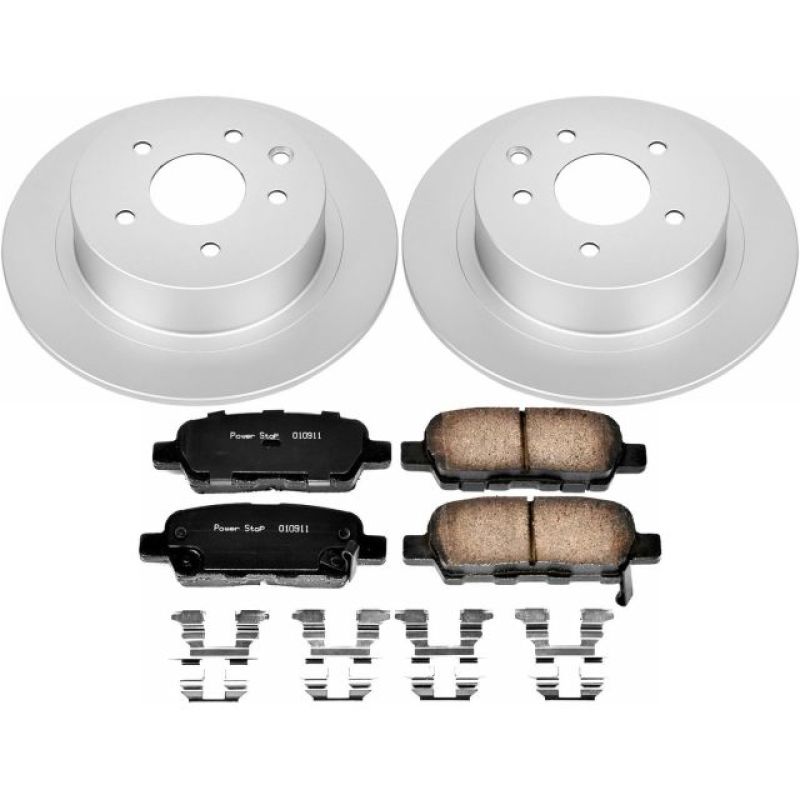 Power Stop 07-10 Nissan Altima Rear Z17 Evolution Geomet Coated Brake Kit Brake Kits - Performance Blank PowerStop