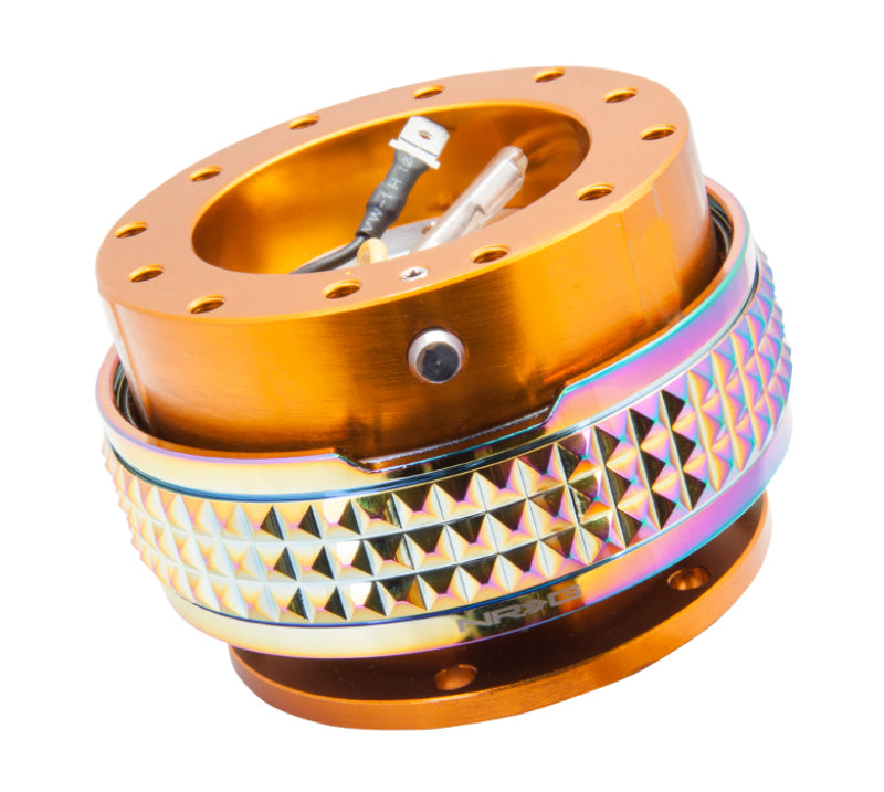 NRG Quick Release Kit - Pyramid Edition - Rose Gold Body / Neochrome Pyramid Ring Quick Release Adapters NRG