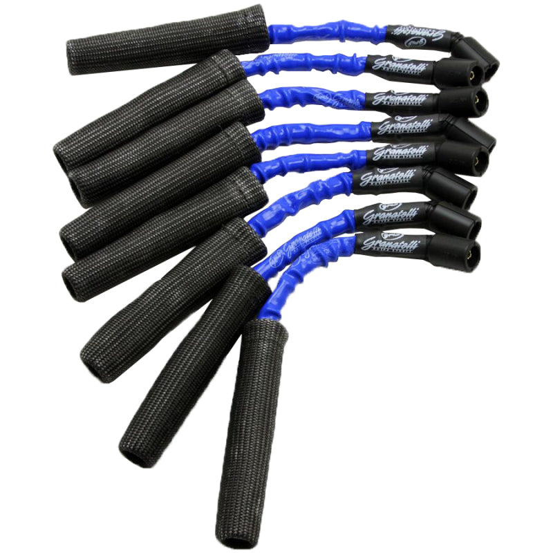 Granatelli 99-23 GM LS2/LS3/LSA/LS7/LS9 Hi-Perf Coil-Near-Plug Conn Kit w/Blue Jacket/Blk Sleeve Spark Plug Wire Sets Granatelli Motor Sports