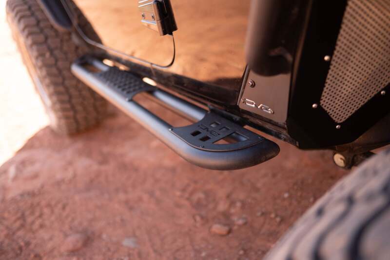 DV8 Offroad 07-18 Jeep Wrangler JK 2 Door Body/Pinch Weld Mounted Side Steps Side Steps DV8 Offroad