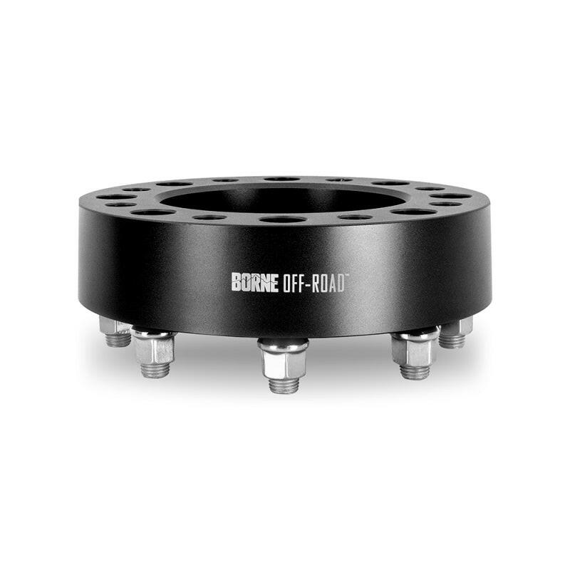 Borne Off-Road Wheel Spacers 8x180 124.1 50 M14 Black Wheel Spacers & Adapters Borne Off-Road