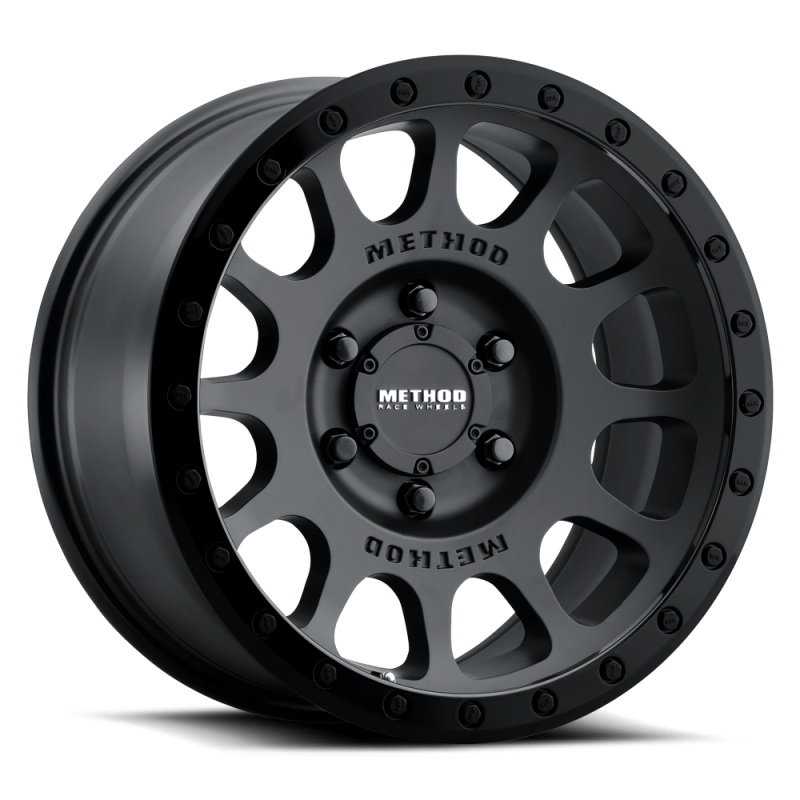 Method MR305 NV 18x9 18mm Offset 8x170 130.81mm CB Matte Black/Gloss Black Lip Wheel Wheels - Cast Method Wheels