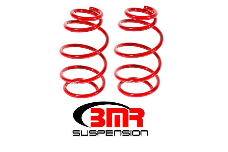 BMR 10-15 5th Gen Camaro V6 Front Lowering Springs - Red Lowering Springs BMR Suspension