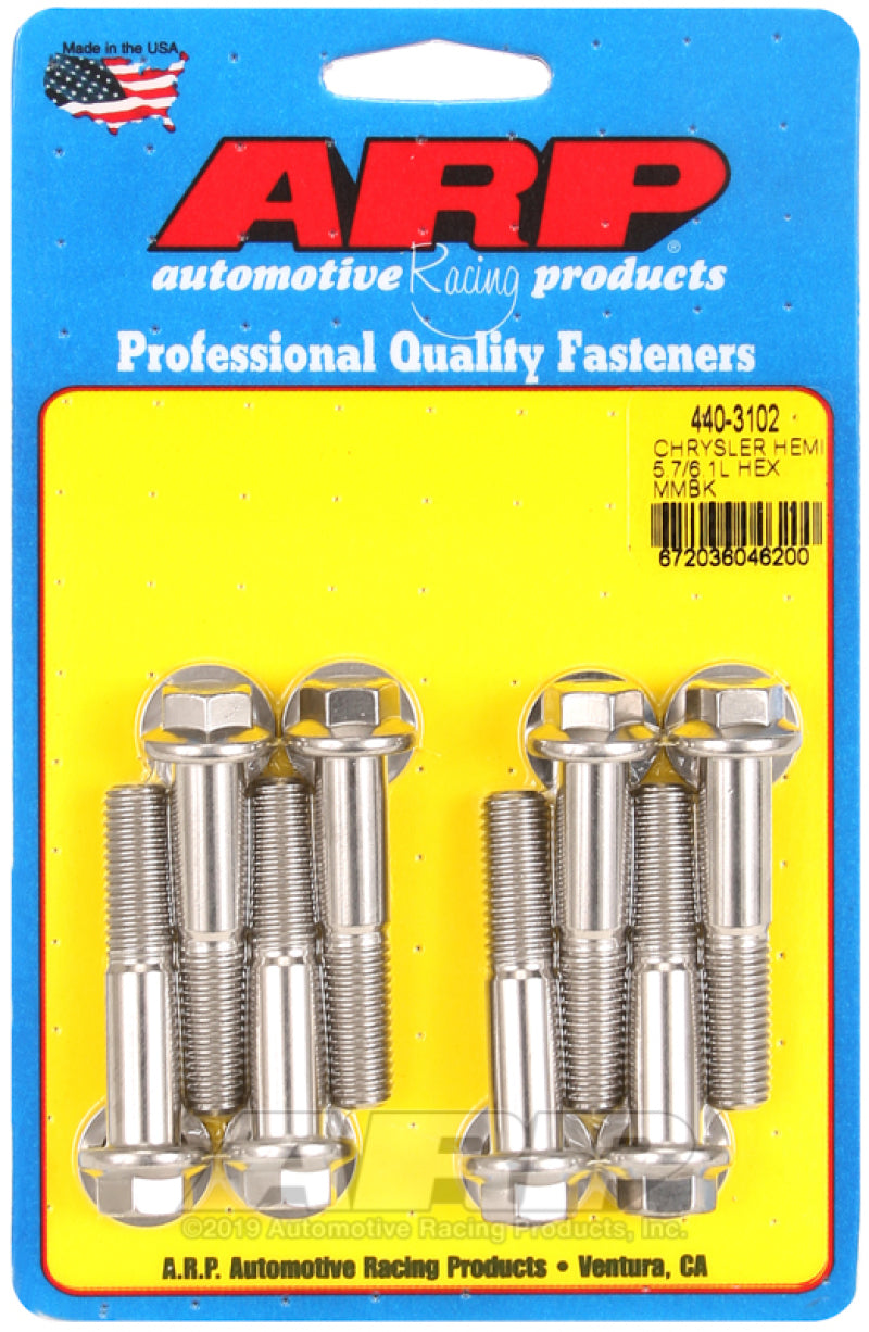 ARP Chrysler Hemi 5.7/6.1L SS Hex Motor Mount Bolt Kit Hardware Kits - Other ARP