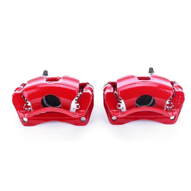 Power Stop 98-02 Chevrolet Prizm Front Red Calipers w/Brackets - Pair Brake Calipers - Perf PowerStop