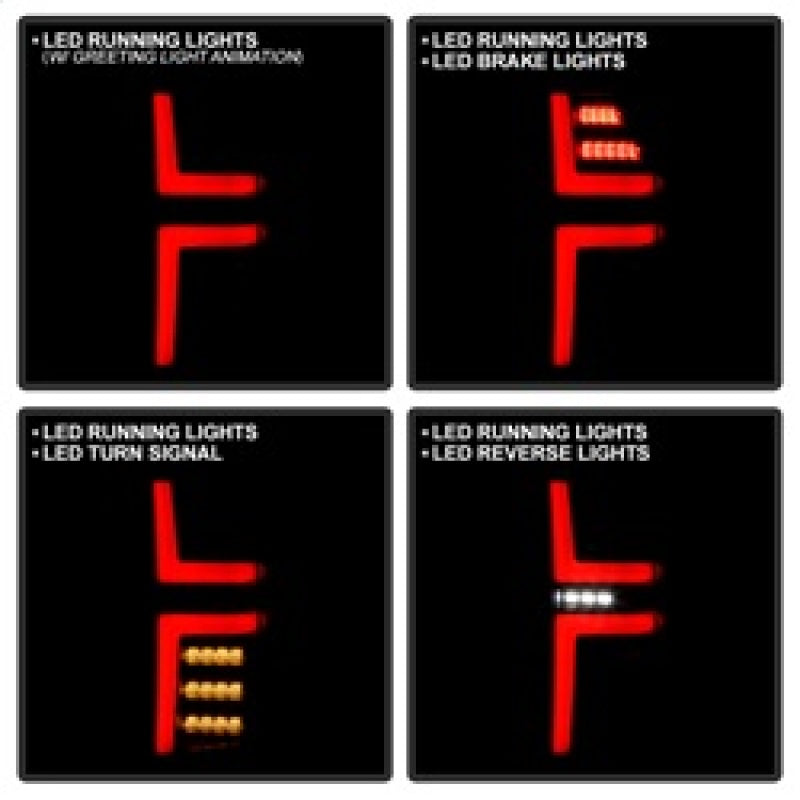 Spyder 21-23 Chevy Tahoe/Suburban (Halogen Only) LED Tail Lights - Blk (ALT-YD-CSUB21HAL-GR-BK) Tail Lights SPYDER