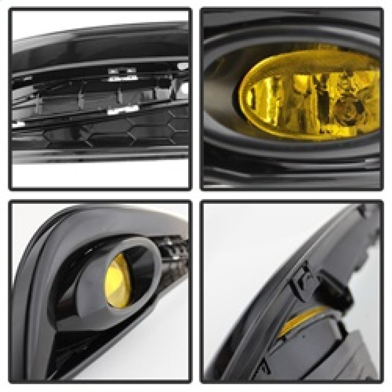 Spyder Honda Civic 2013-2014 4dr OEM Fog Light W/Switch Yellow FL-HC2013-4D-Y Fog Lights SPYDER