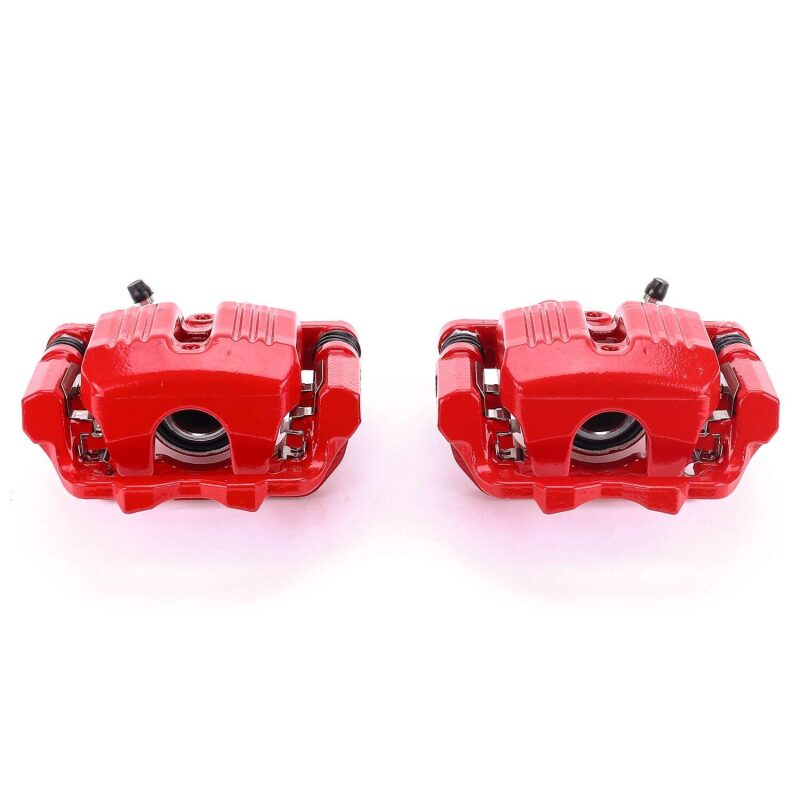 Power Stop 05-12 Acura RL Rear Red Calipers w/Brackets - Pair Brake Calipers - Perf PowerStop