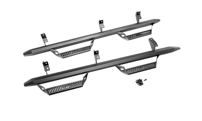 N-Fab 21-22 Ford Bronco 2 Door Predator PRO Step System - Wheel 2 Wheel - Tex. Black Nerf Bars N-Fab