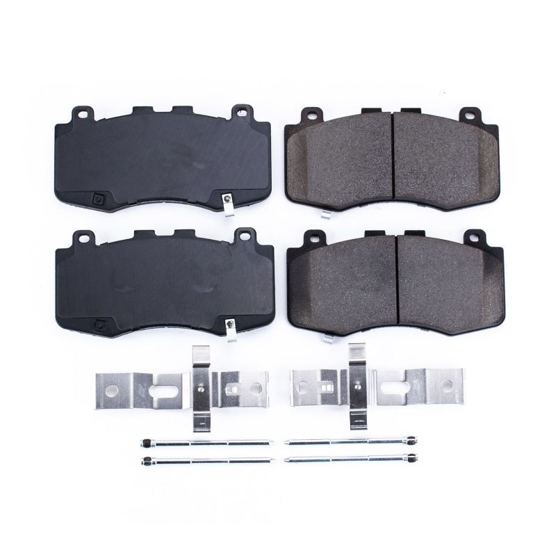 Power Stop 18-19 Jeep Grand Cherokee Front Z17 Evolution Ceramic Brake Pads w/Hardware Brake Pads - OE PowerStop