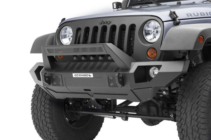 Go Rhino 07-20 Jeep Wrangler JL/JLU/JK/JKU/Gladiator JT Trailline 20 Light Mount Bar Bumpers - Steel Go Rhino
