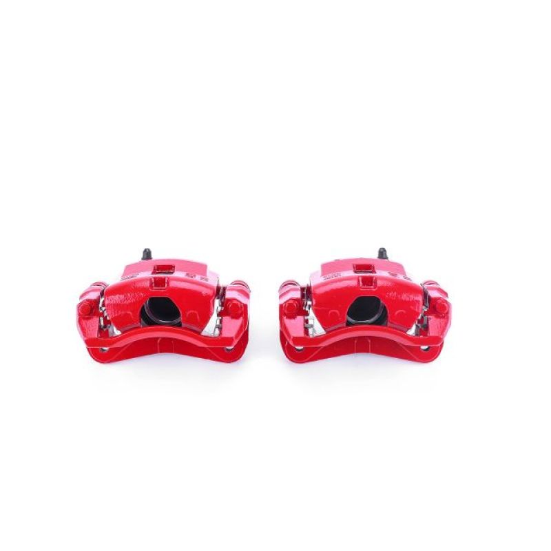 Power Stop 03-05 Kia Rio Front Red Calipers w/Brackets - Pair Brake Calipers - Perf PowerStop