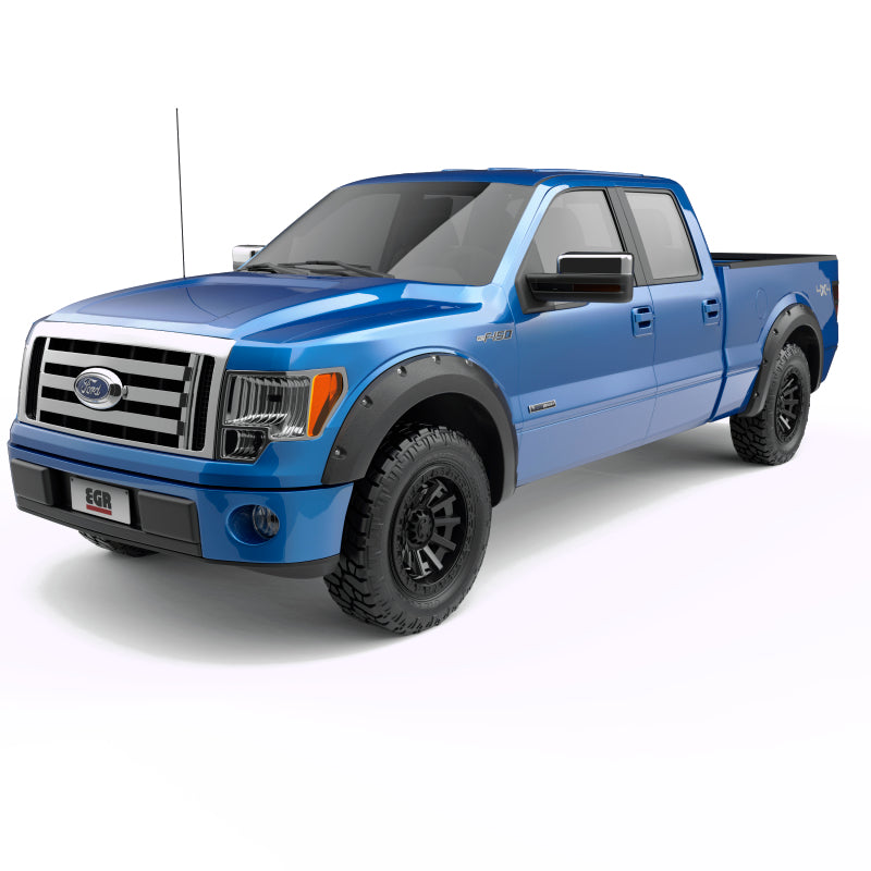 EGR 09-14 Ford F150 67in / 78.8in Bed Baseline Bolt-Style Fender Flares (Set of 4) - Textured Black Fender Flares EGR