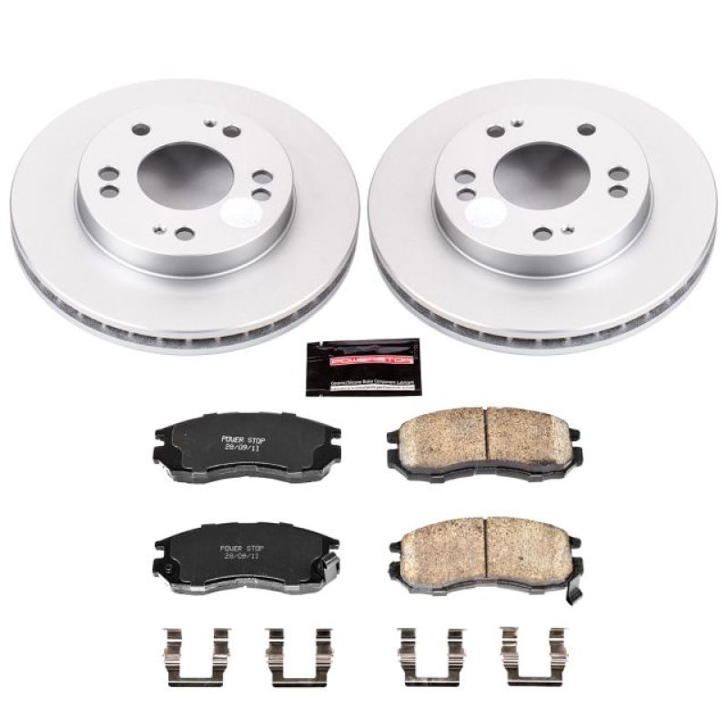 Power Stop 95-05 Chrysler Sebring Front Z17 Evolution Geomet Coated Brake Kit Brake Kits - Performance Blank PowerStop