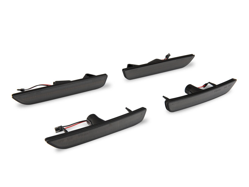 Raxiom 10-14 Ford Mustang Axial Series LED Side Marker Lights (Smoked) Sidemarkers & Indicators Raxiom