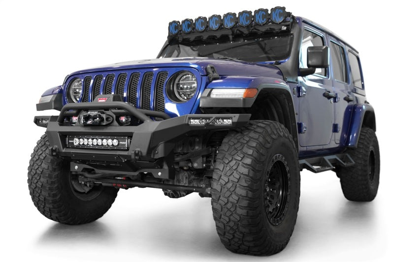 ADD 18-24 Jeep Wrangler JL / 18-24 Jeep Gladiator JT Phantom Winch Rear Bumper Bumpers - Steel Addictive Desert Designs