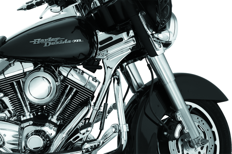 Kuryakyn Deluxe Neck Covers 95-07 Touring Models Chrome Exterior Trim Kuryakyn