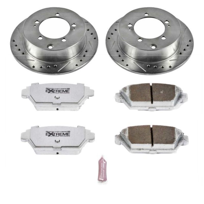 Power Stop 90-94 Eagle Talon Rear Z26 Street Warrior Brake Kit Brake Kits - Performance D&S PowerStop