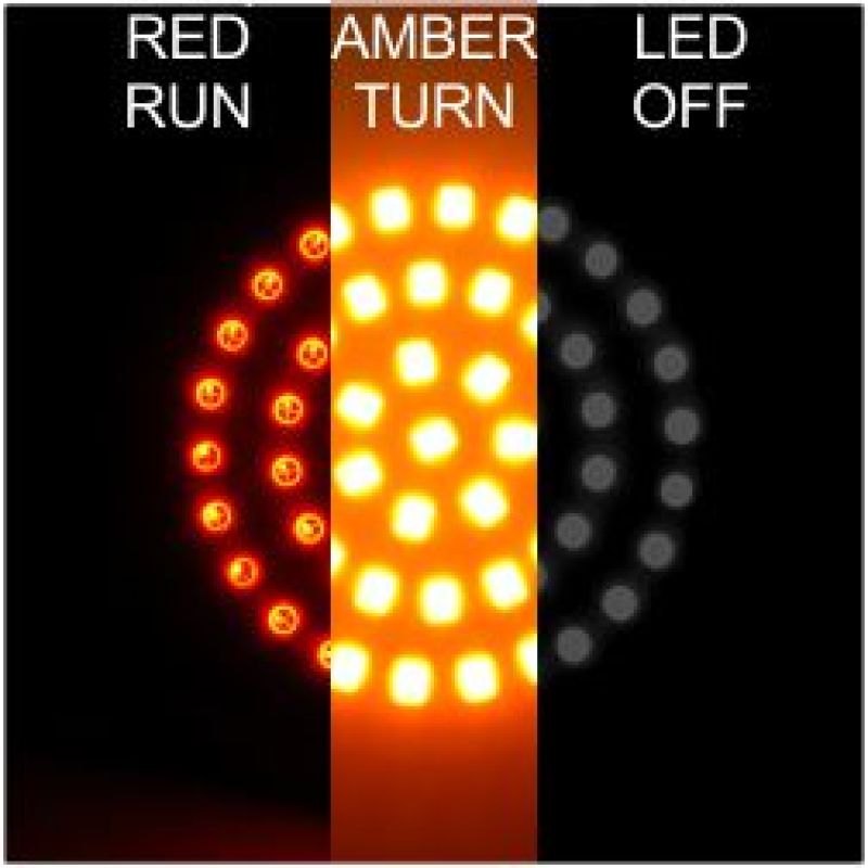 Letric Lighting Premium Bullet Style Switchbacks Red Light Accessories and Wiring Letric Lighting