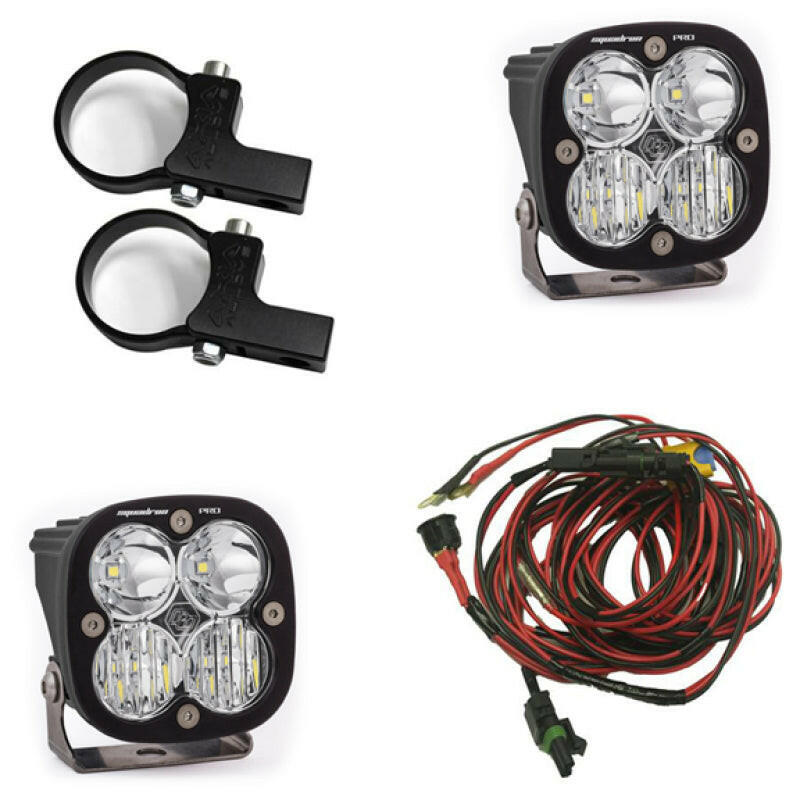 Baja Designs Squadron Pro LED Light Pods Kit w/Horizontal Mounts/1.75in Harness Light Bars & Cubes Baja Designs
