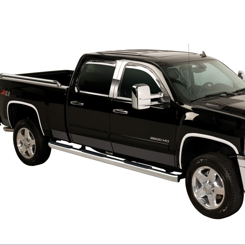 Putco 14-18 GMC Sierra LD Standard Cab - 8ft Bed (10pcs) Black Platinum Rocker Panels Body Armor & Rock Rails Putco