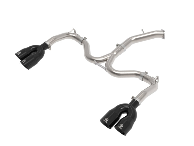 aFe 22-24 Kia Forte GT 1.6L 3in-2.5in 304 Stainless Steel Axle-Back Exhaust w/ Black Tips Axle Back aFe
