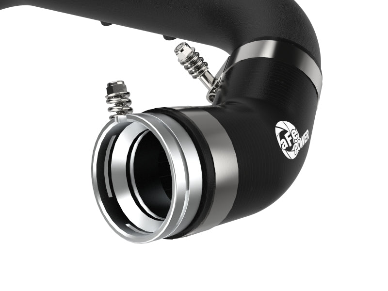 aFe BladeRunner Black 2-3/4in Aluminum Charge Pipe 2021 Toyota Supra GR (A90) I4-2.0L (t) B48 Intercoolers aFe