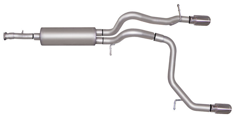Gibson 07-10 Hummer H3 Base 3.7L 2.5in Cat-Back Dual Split Exhaust - Aluminized Catback Gibson