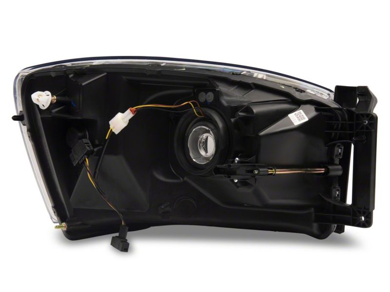 Raxiom 06-09 Dodge RAM 1500/2500/3500 Axial Headlights w/ SEQL LED Bar- Blk Housing (Clear Lens) Headlights Raxiom