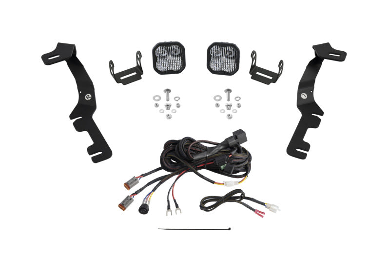 Diode Dynamics Stage Series Ditch Light Kit for 2019-Present Ram SS3 Sport - White Combo Light Accessories and Wiring Diode Dynamics