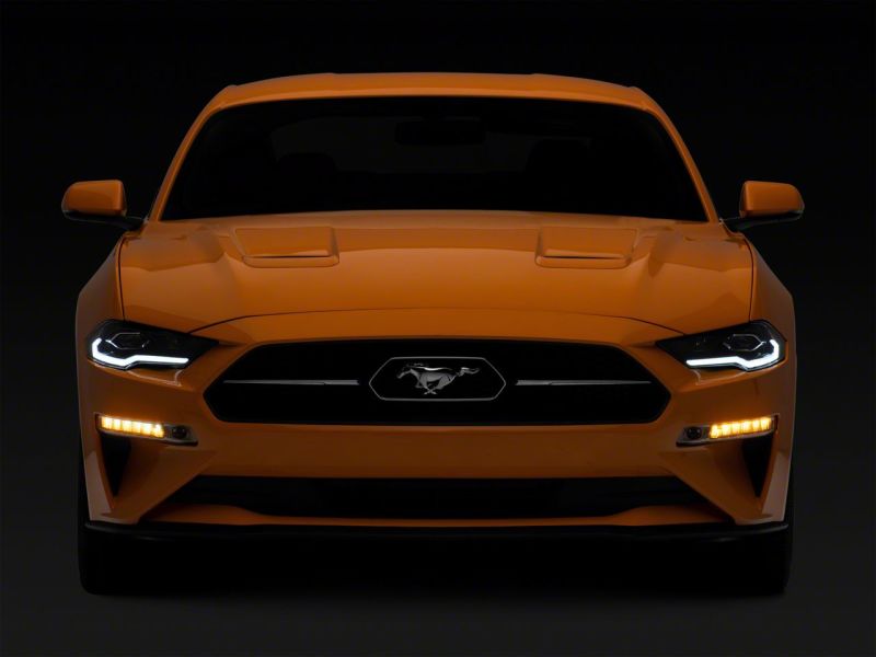 Raxiom 18-23 Ford Mustang GT EcoBoost LED Projector Headlights- Blk Housing (Clear Lens) Headlights Raxiom