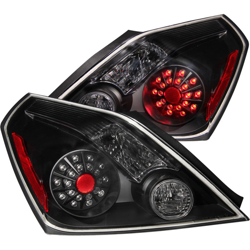 ANZO 2008-2013 Nissan Altima (2 Door ONLY) LED Taillights Black Tail Lights ANZO