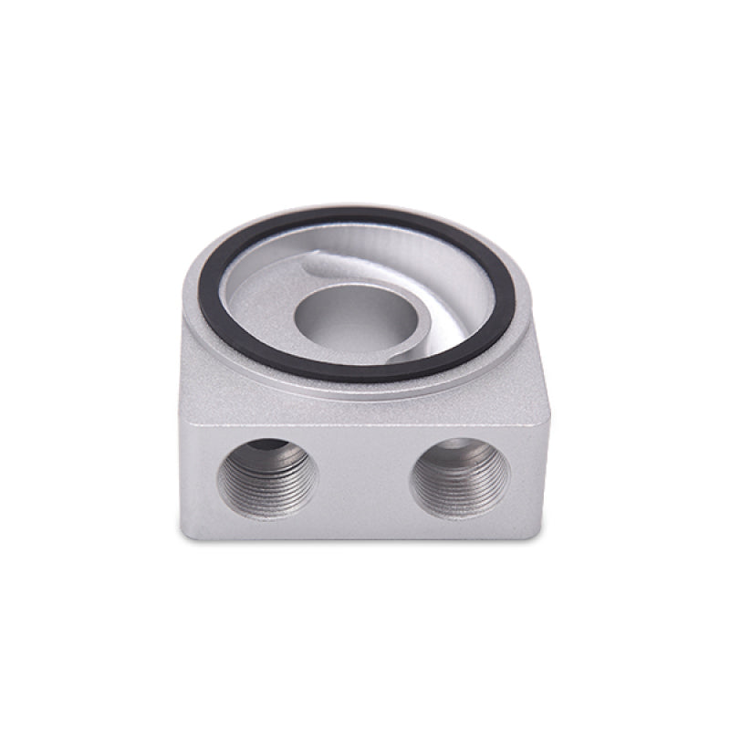 Mishimoto Silver M20 Oil Sandwich Plate Oil Filter Blocks Mishimoto
