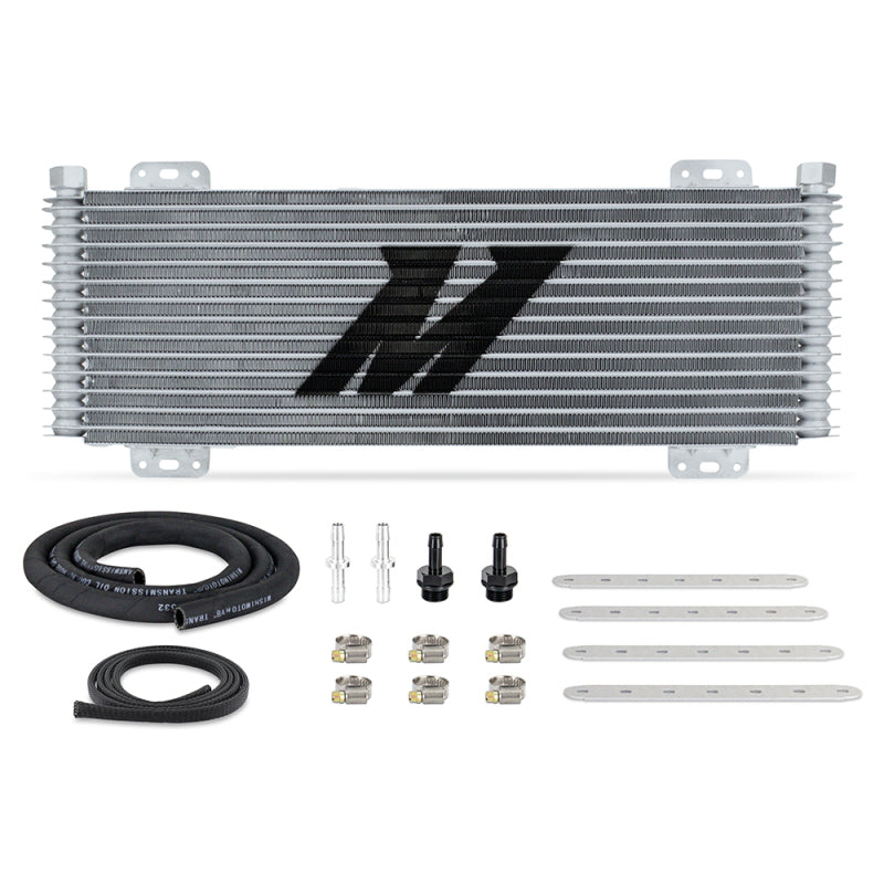 Mishimoto 13-Row Stacked Plate Transmission Cooler - Silver Transmission Coolers Mishimoto