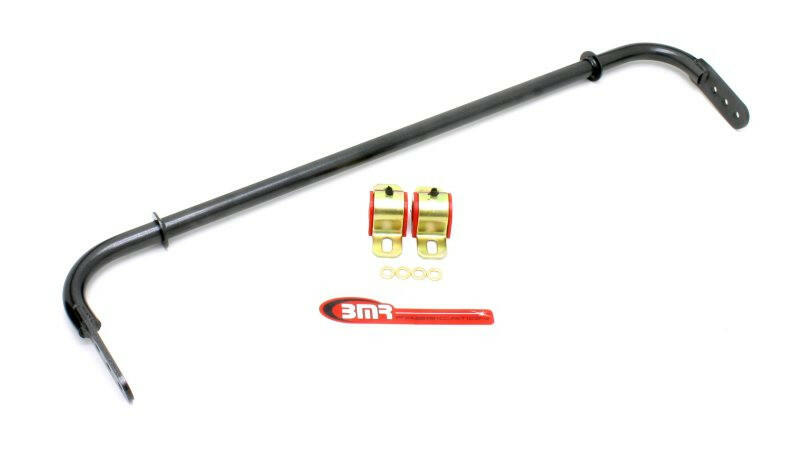 BMR 10-11 5th Gen Camaro Rear Hollow 25mm Adj. Sway Bar Kit w/ Bushings - Black Hammertone Sway Bars BMR Suspension