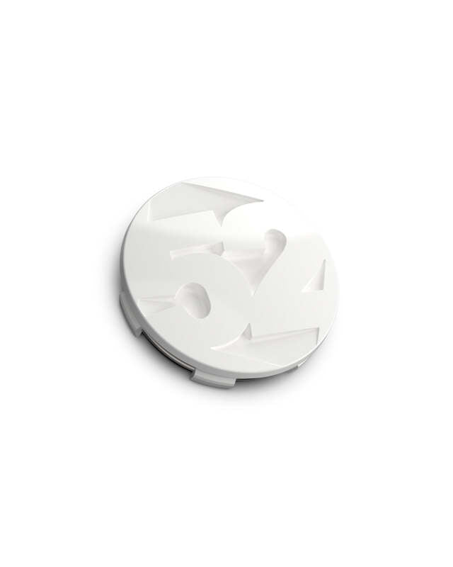 fifteen52 65mm Snap In Center Cap Single for Rally Sport/MX/SV Wheels - Rally White (Gloss White) Wheel Center Caps fifteen52